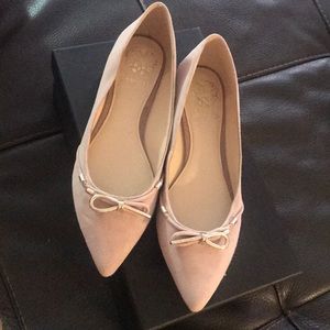 Vince Camuto suede pointy toe slip-on flats